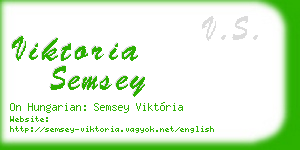 viktoria semsey business card